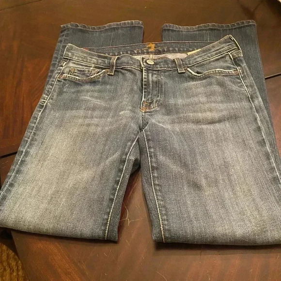 7 for all Mankind rhinestone pocket bootcut jeans - Picture 4 of 5